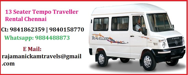 13 Seater Tempo Traveller Rental Chennai